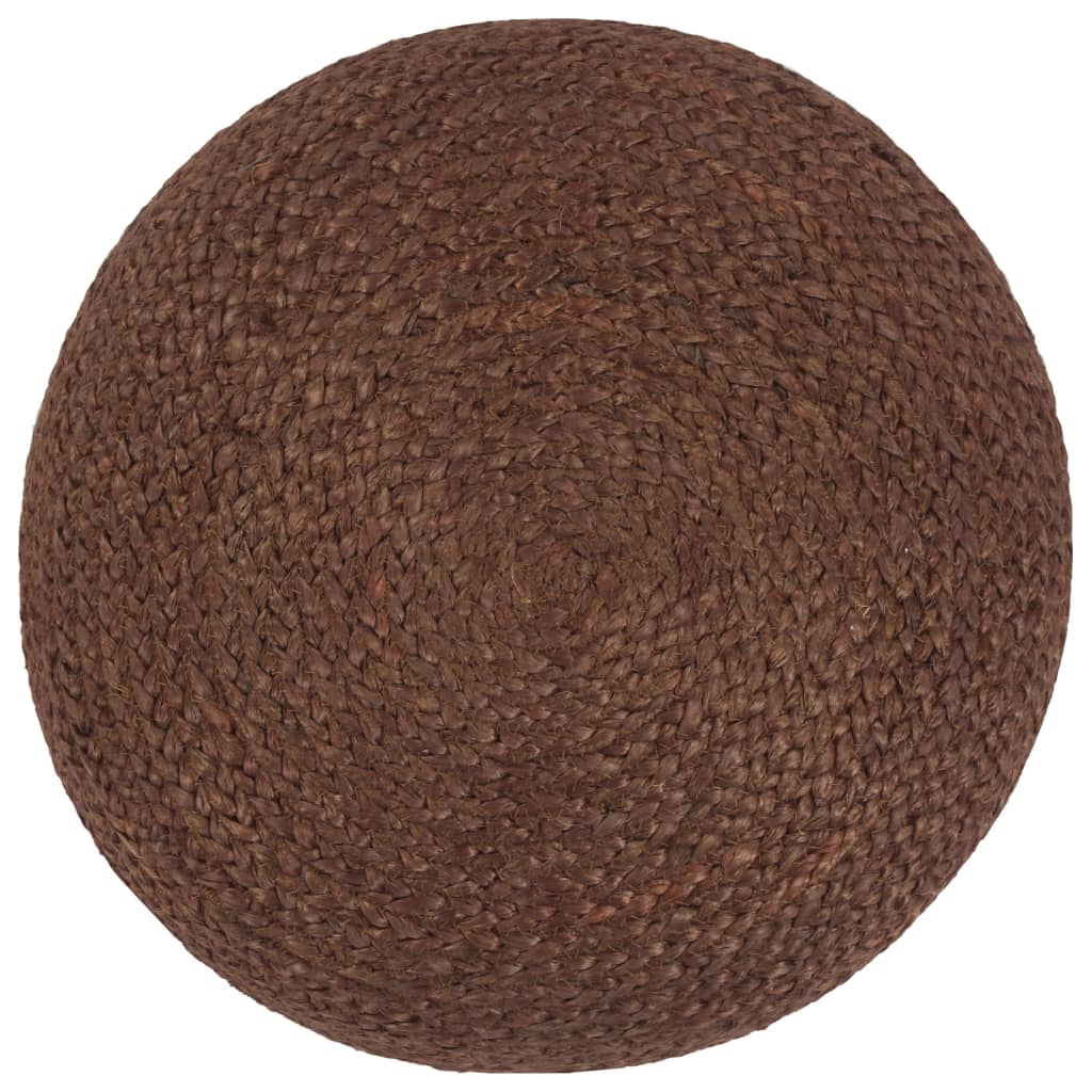 håndlavet puf 40 x 45 jute brun