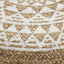 håndlavet puf 45x30 cm jute hvid