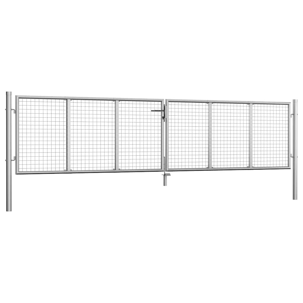 havelåge galvaniseret stål 400x75 cm sølv