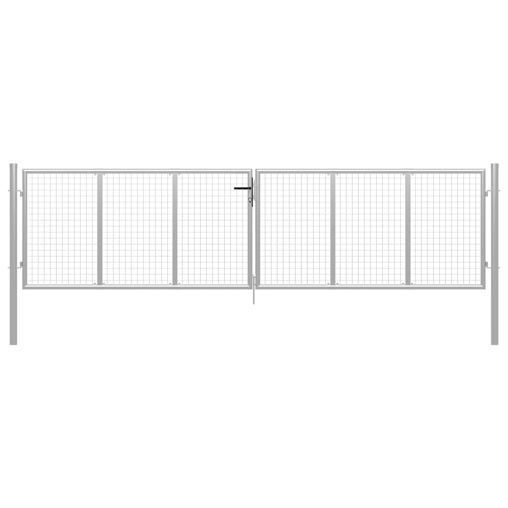 havelåge galvaniseret stål 400x100 cm sølv