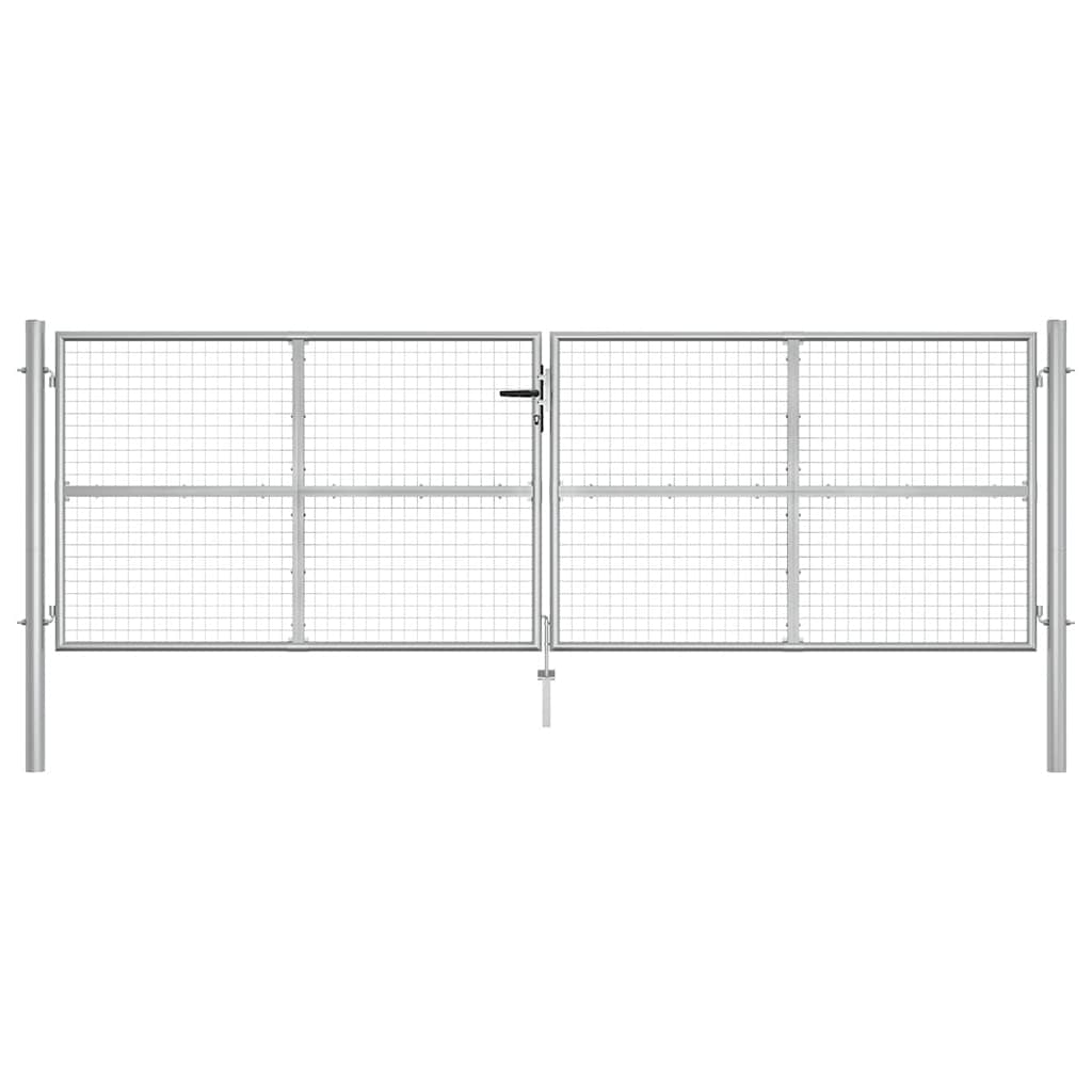 havelåge galvaniseret stål 400x125 cm sølv