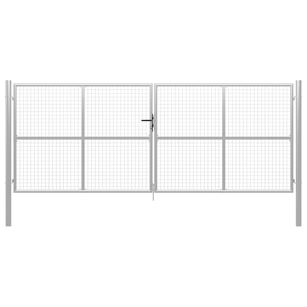 havelåge galvaniseret stål 400x150 cm sølv