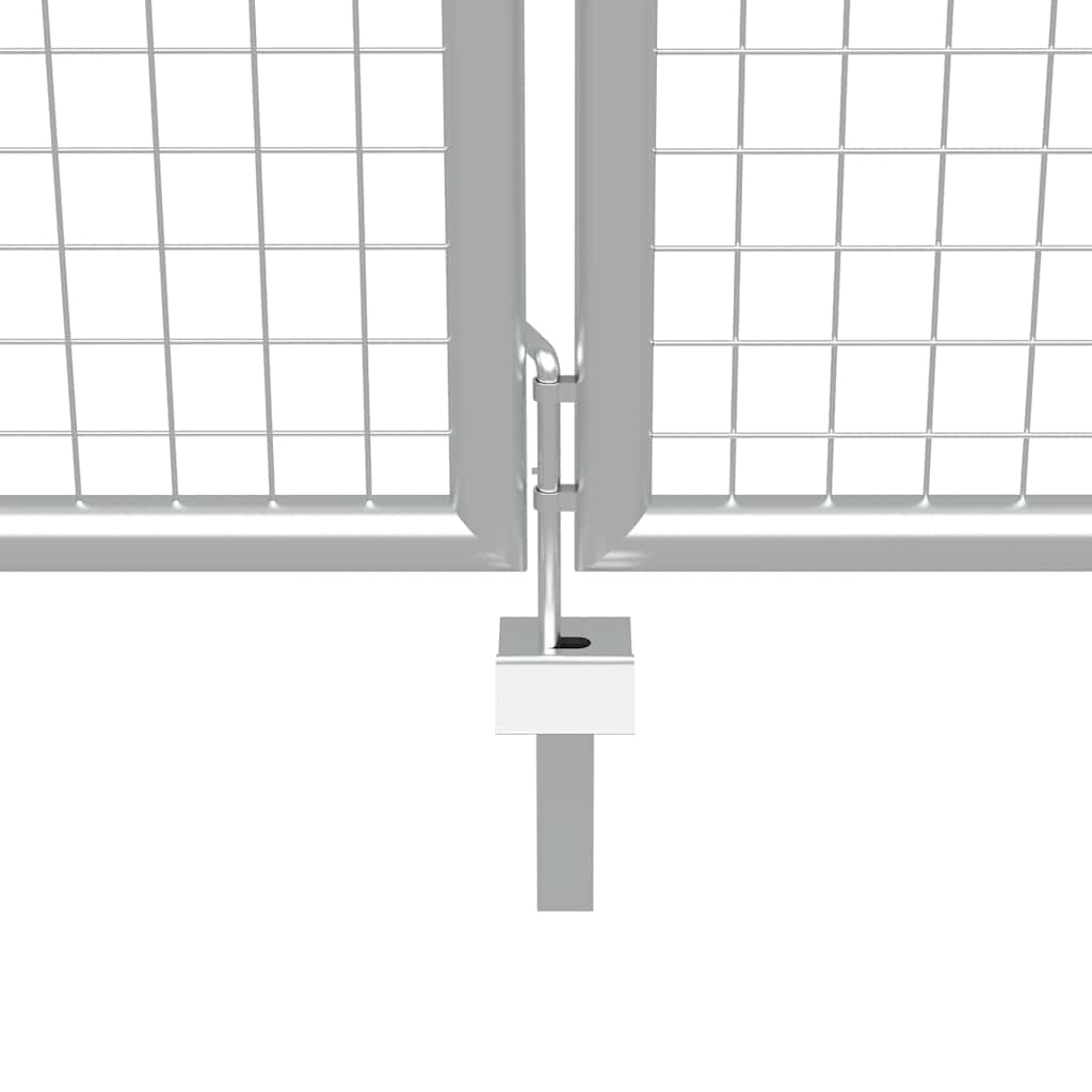 havelåge galvaniseret stål 400x200 cm sølv