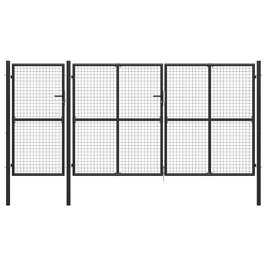 havelåge 400 x 150 cm stål antracitgrå