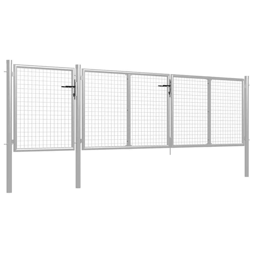 havelåge stål 400x100 cm sølv