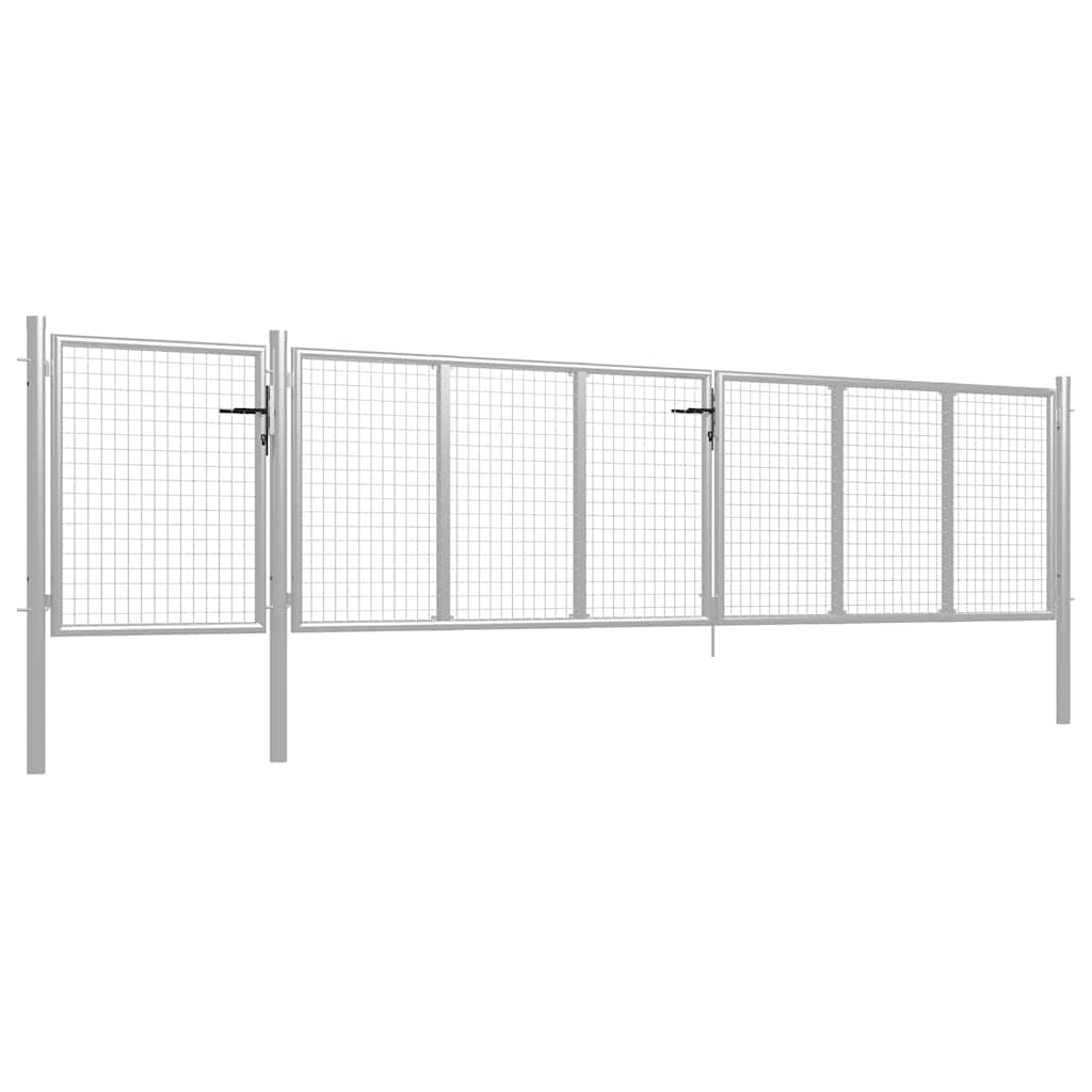havelåge stål 500x100 cm sølv