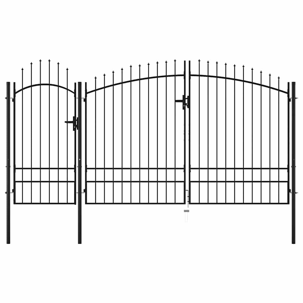 havelåge Woerden stål 1,95x4 m sort