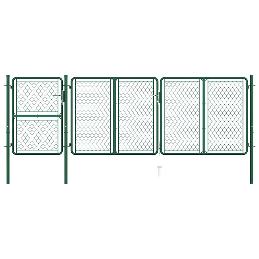 havelåge stål 400x125 cm grøn