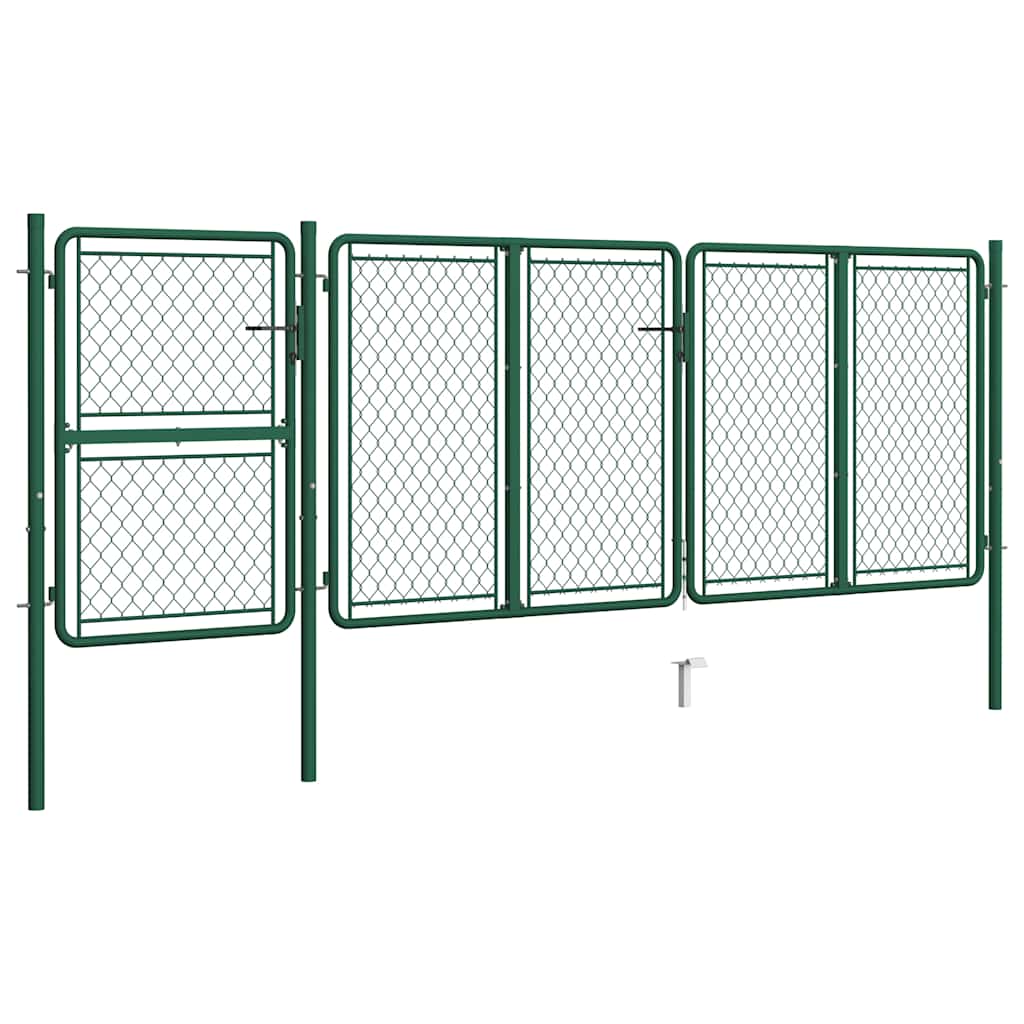 havelåge stål 400x125 cm grøn