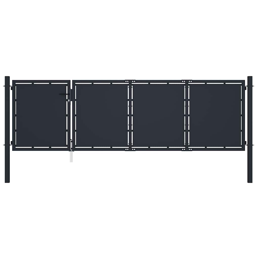 havelåge stål 350x100 cm antracitgrå