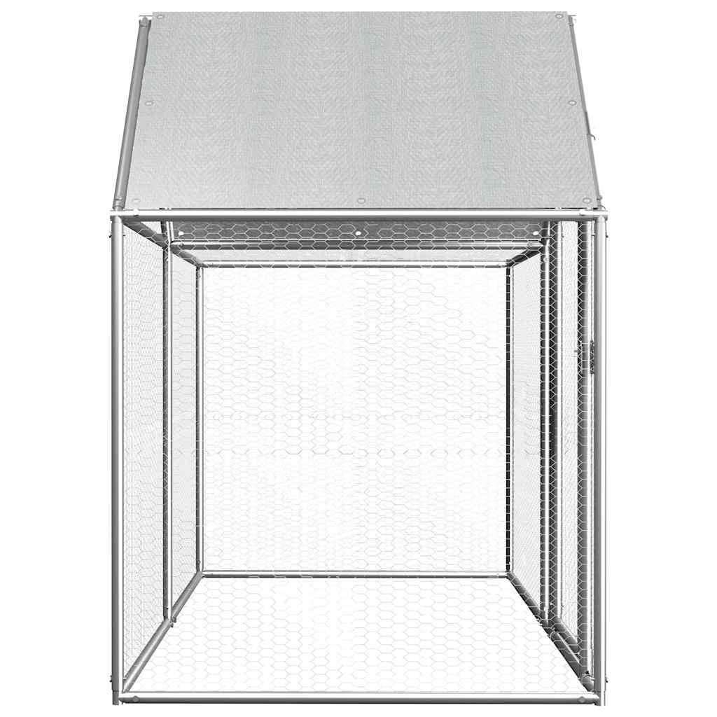 hønsegård 2x1x1,5 m galvaniseret stål