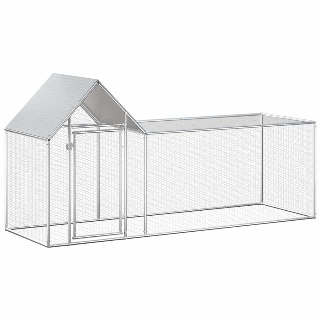 hønsegård 3x1x1,5 m galvaniseret stål