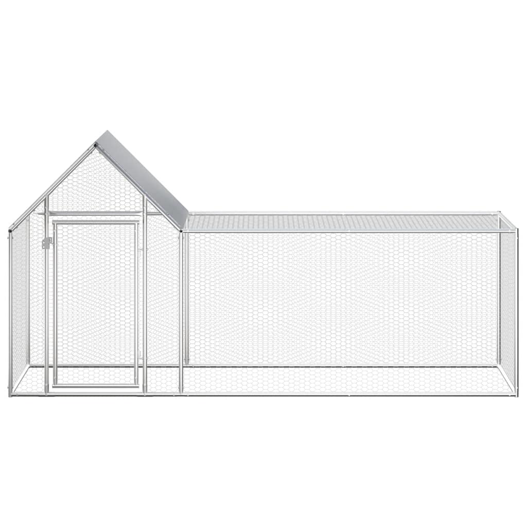 hønsegård 3x1x1,5 m galvaniseret stål