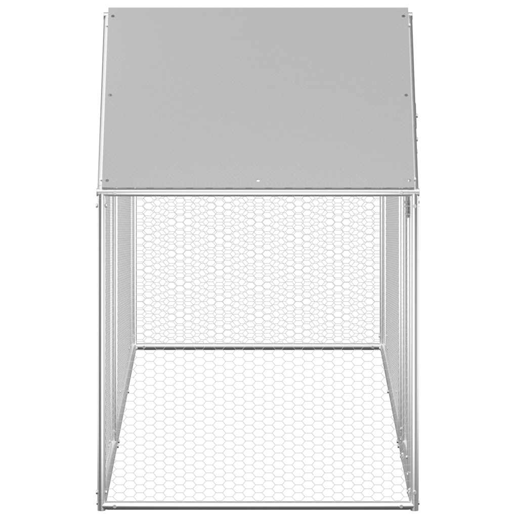 hønsegård 3x1x1,5 m galvaniseret stål