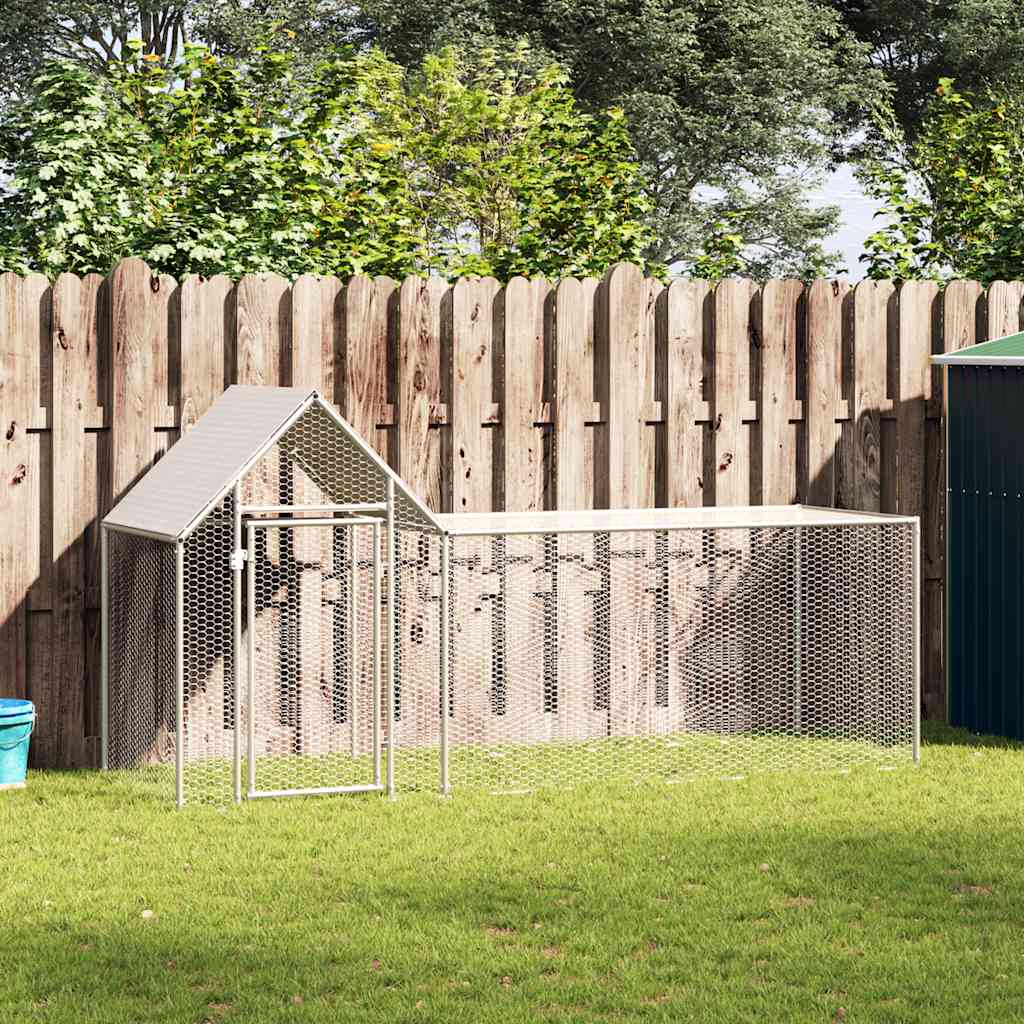 hønsegård 3x1x1,5 m galvaniseret stål