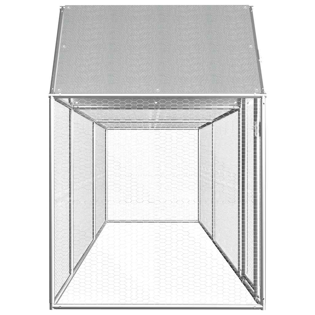 hønsegård 5x1x1,5 m galvaniseret stål