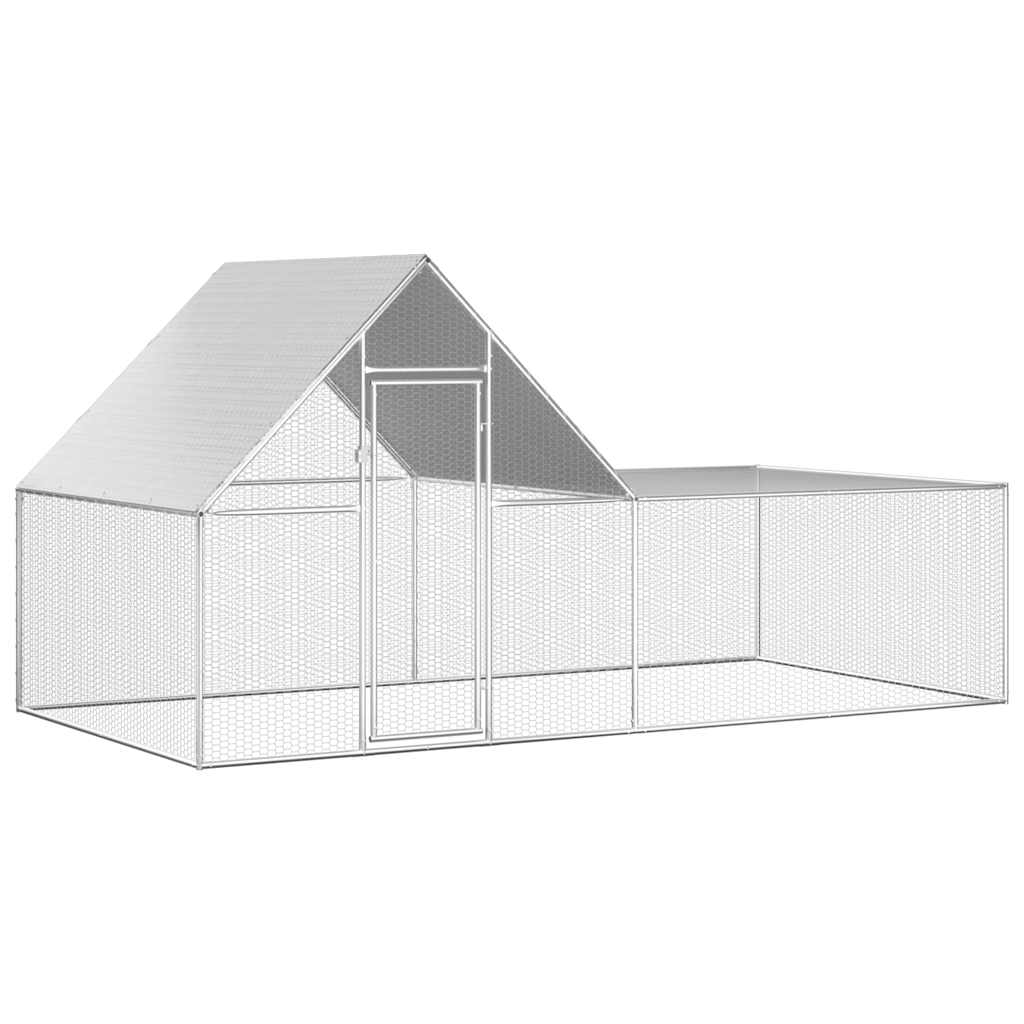 hønsegård 4x2x2 m galvaniseret stål