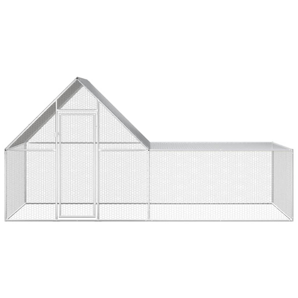 hønsegård 4x2x2 m galvaniseret stål