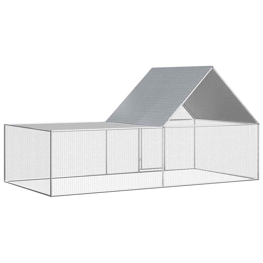 hønsegård 4x2x2 m galvaniseret stål
