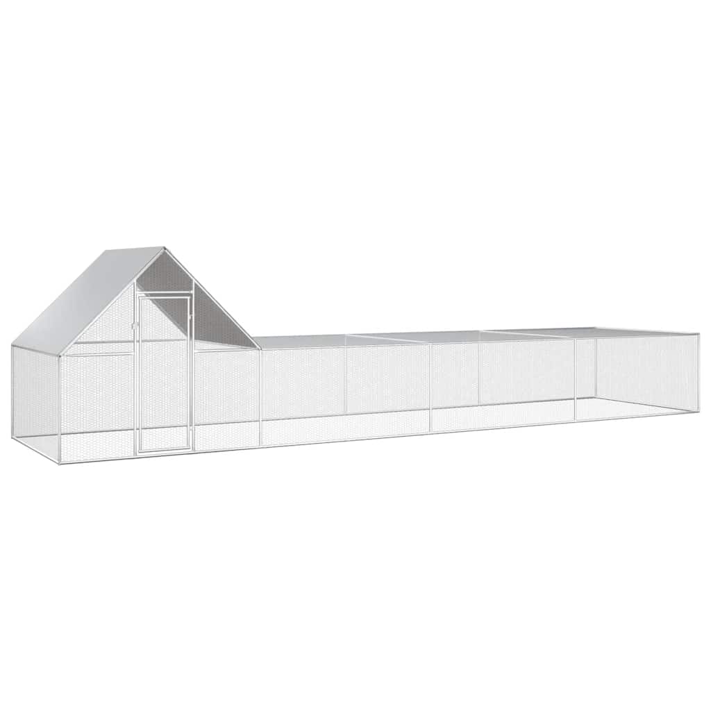 hønsegård 8x2x2 m galvaniseret stål