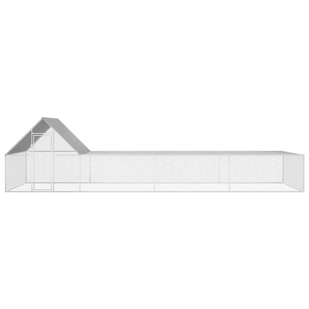hønsegård 8x2x2 m galvaniseret stål