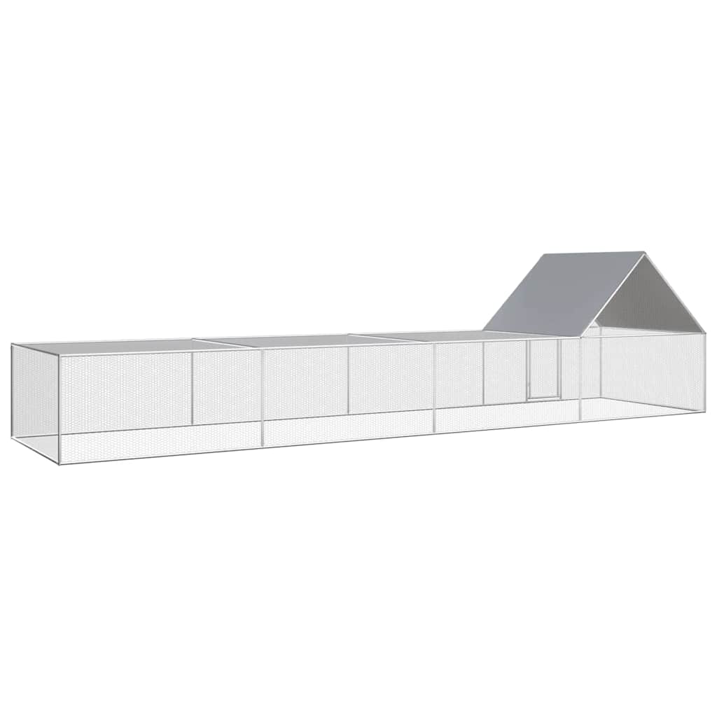 hønsegård 8x2x2 m galvaniseret stål
