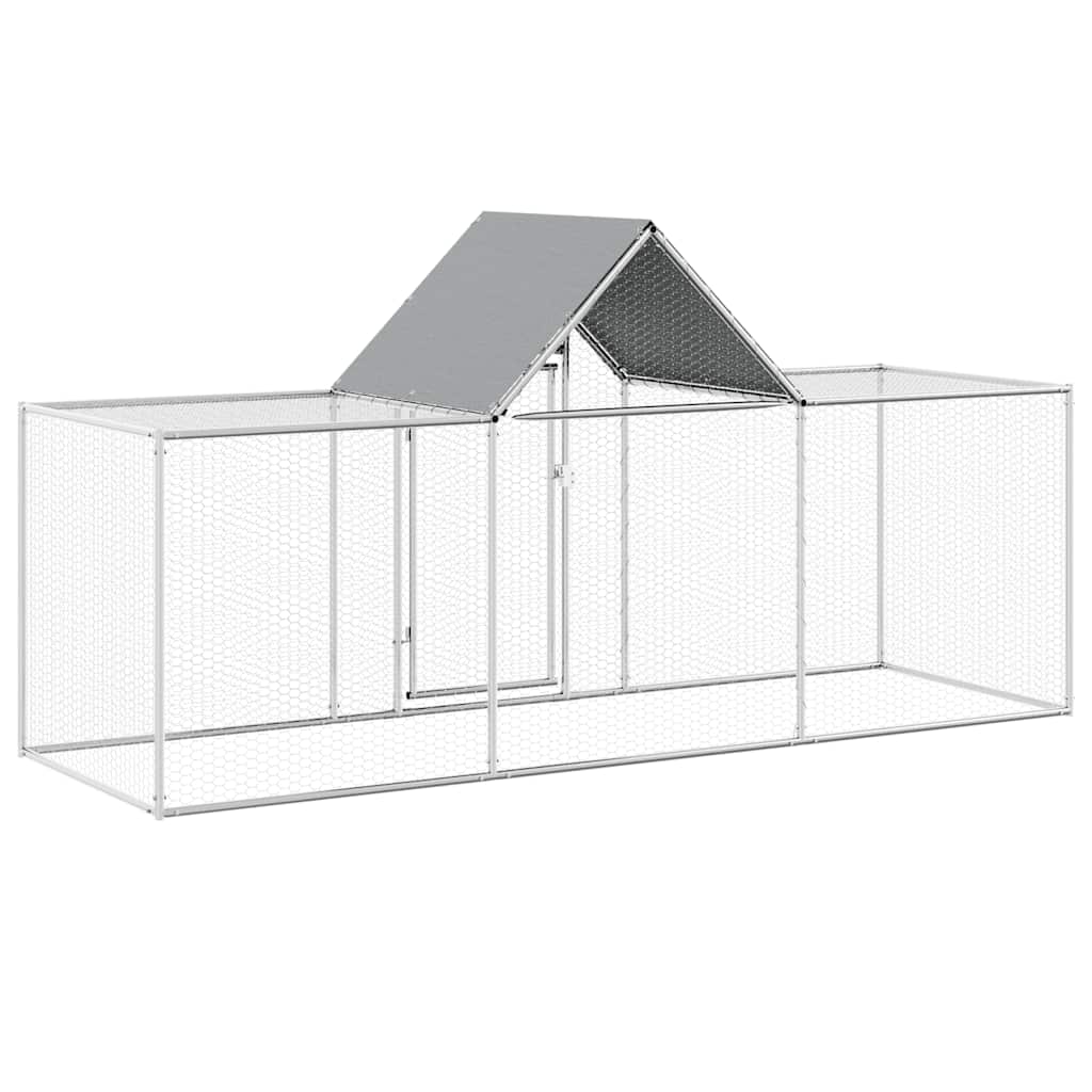 hønsegård 3x1x1,5 m galvaniseret stål