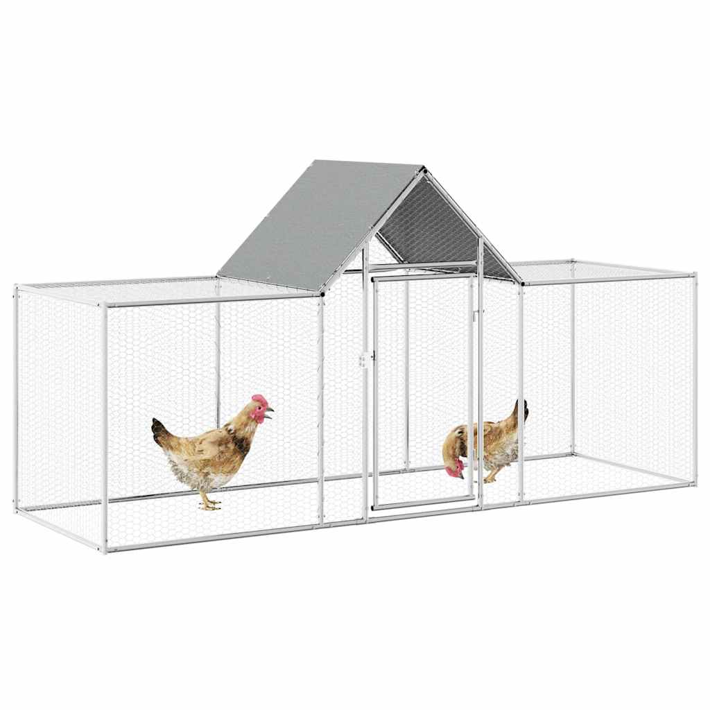 hønsegård 3x1x1,5 m galvaniseret stål
