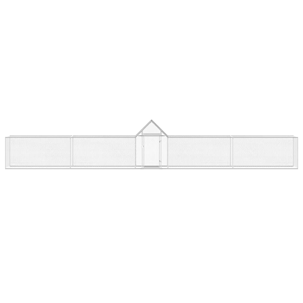 hønsegård 9x1x1,5 m galvaniseret stål