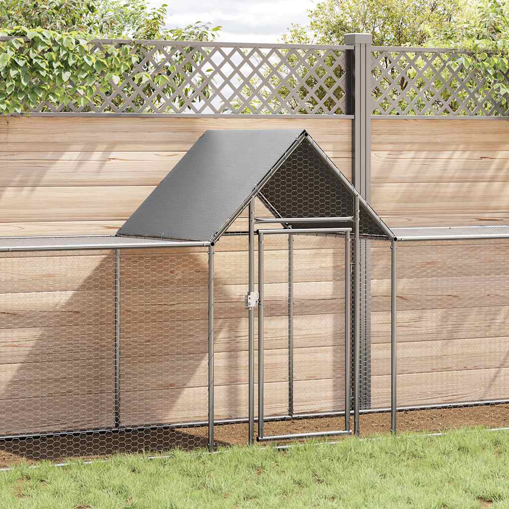 hønsegård 9x1x1,5 m galvaniseret stål