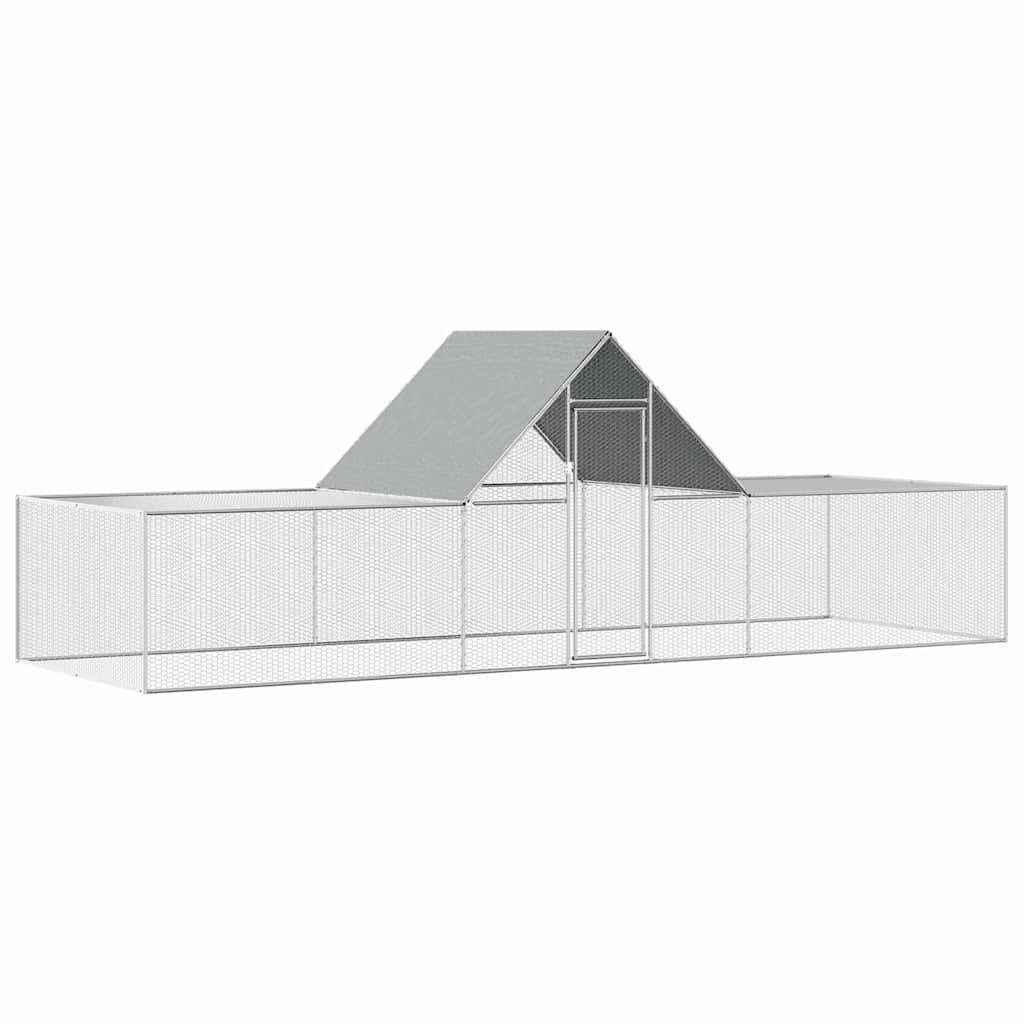 hønsegård 6x2x2 m galvaniseret stål