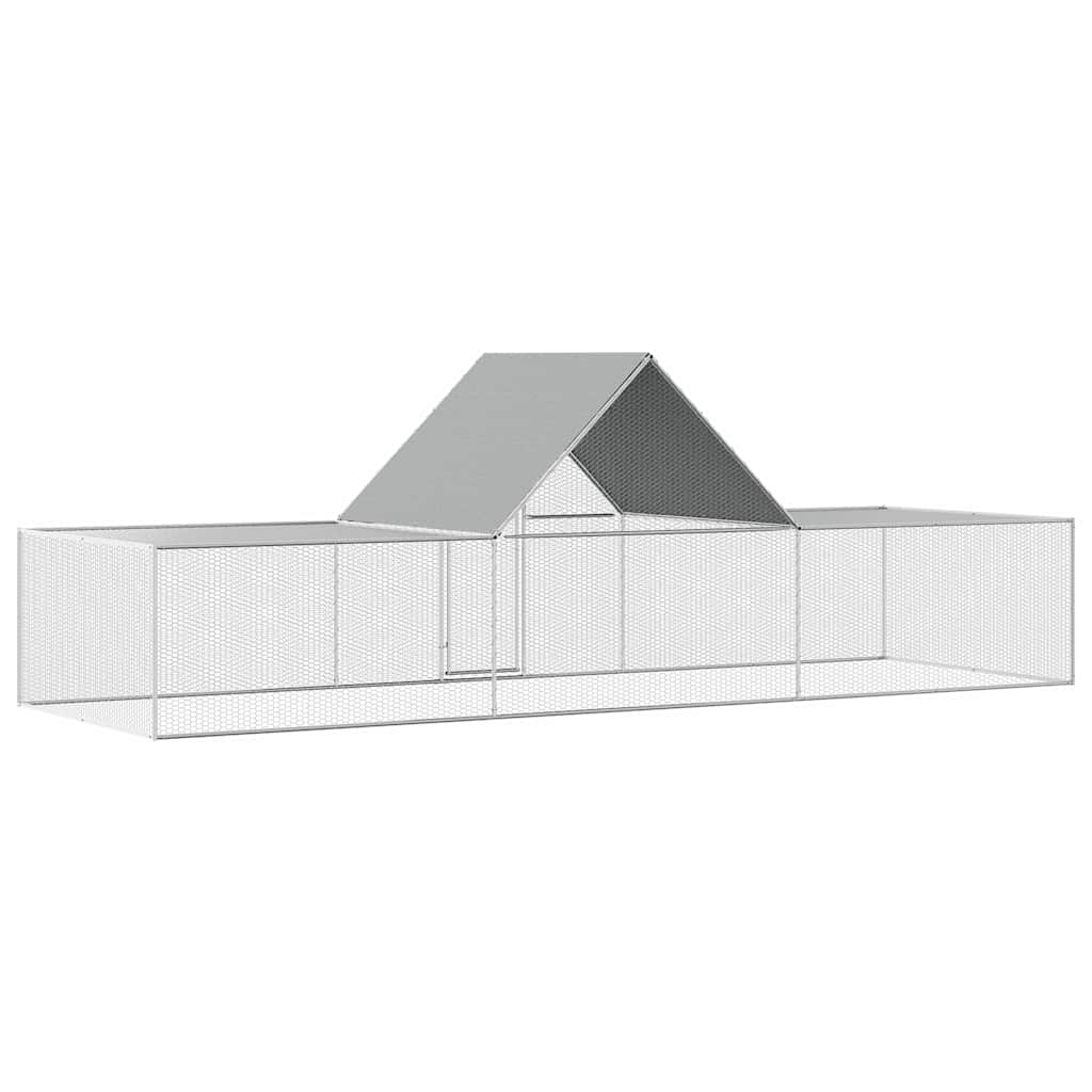 hønsegård 6x2x2 m galvaniseret stål