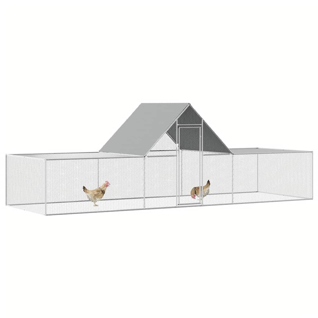 hønsegård 6x2x2 m galvaniseret stål