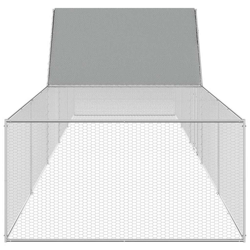 hønsegård 10x2x2 m galvaniseret stål