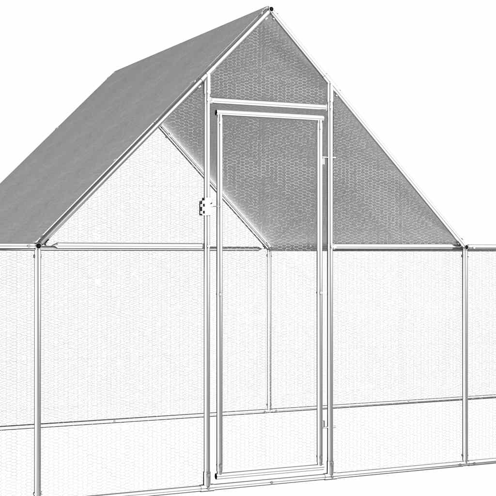 hønsegård 14x2x2 m galvaniseret stål