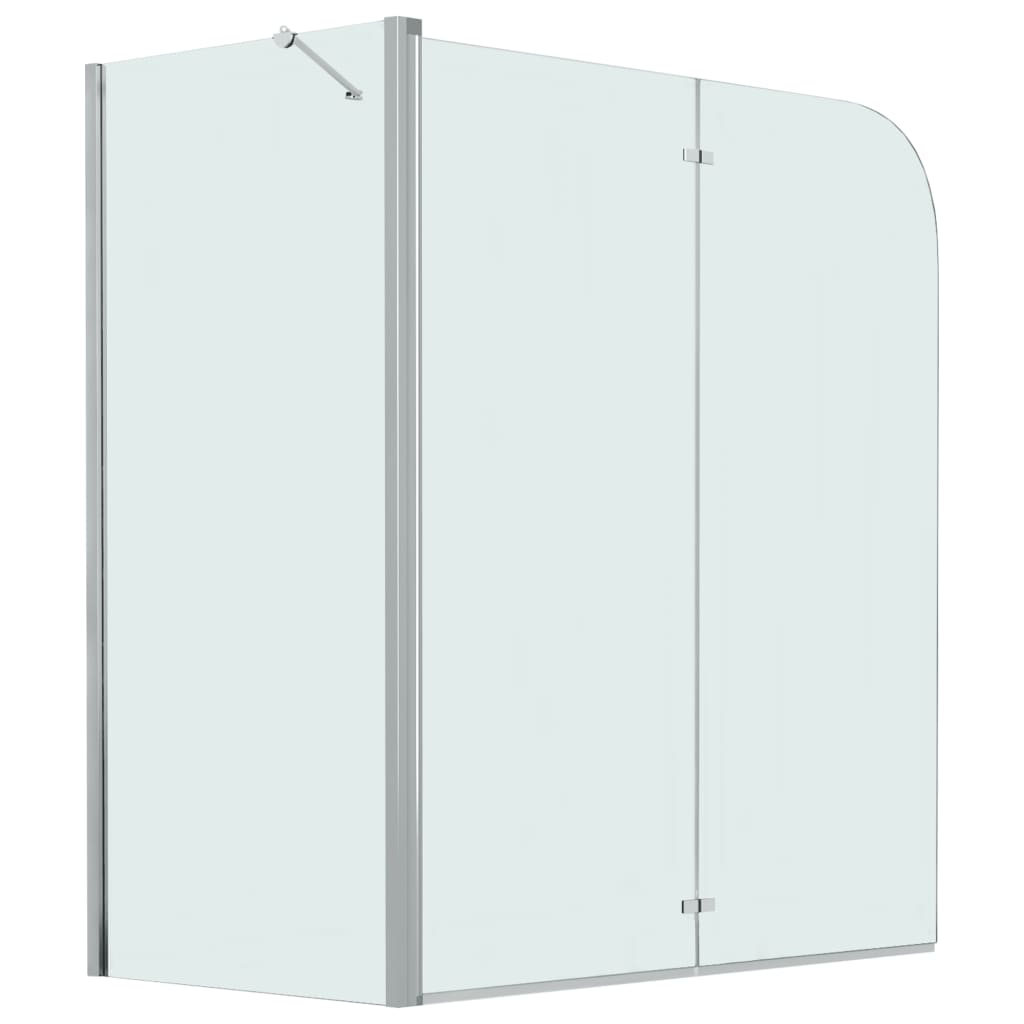 foldbar brusevæg 120x68x130 cm sikkerhedsglas