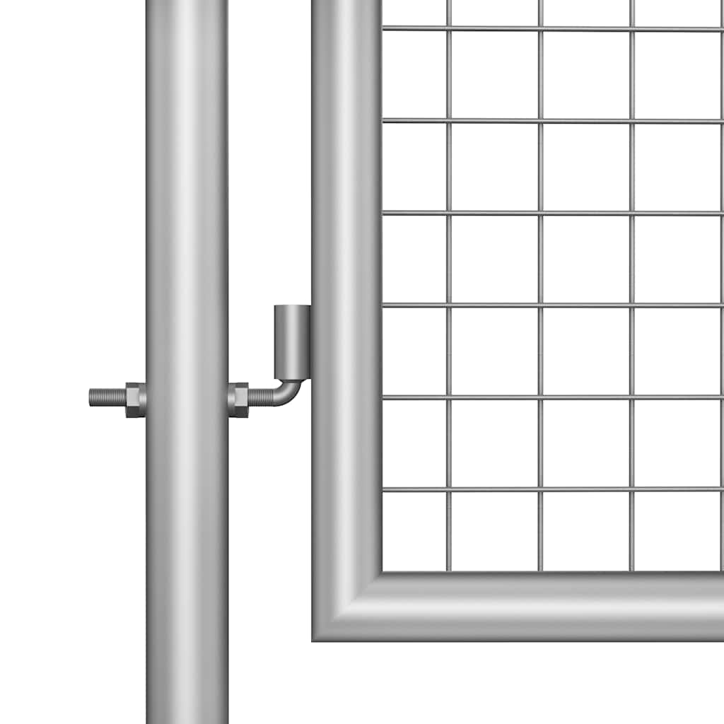 havelåge galvaniseret stål 105x75 cm sølv