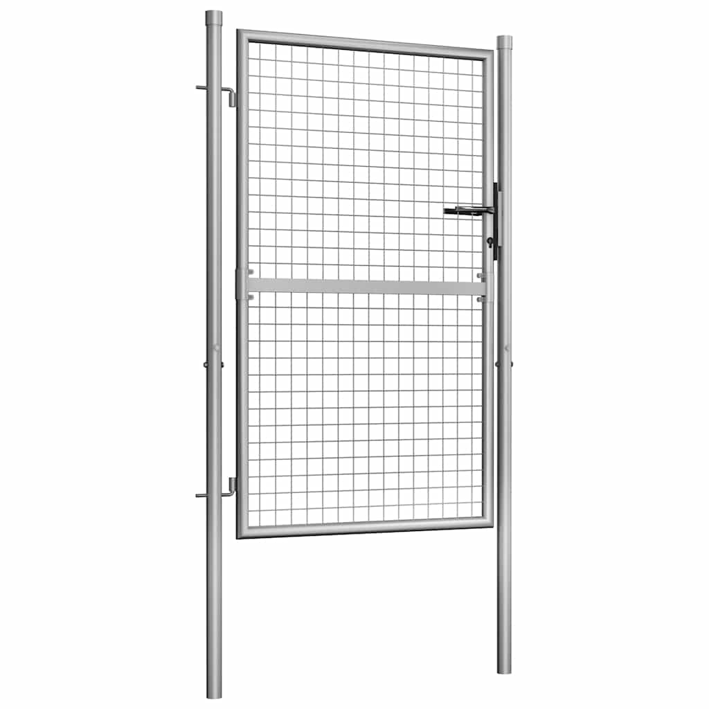 havelåge galvaniseret stål 105x125 cm sølv