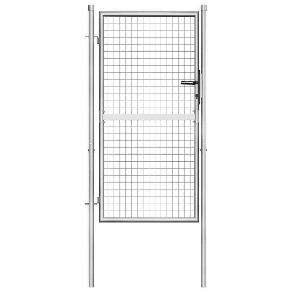 havelåge galvaniseret stål 105x150 cm sølv