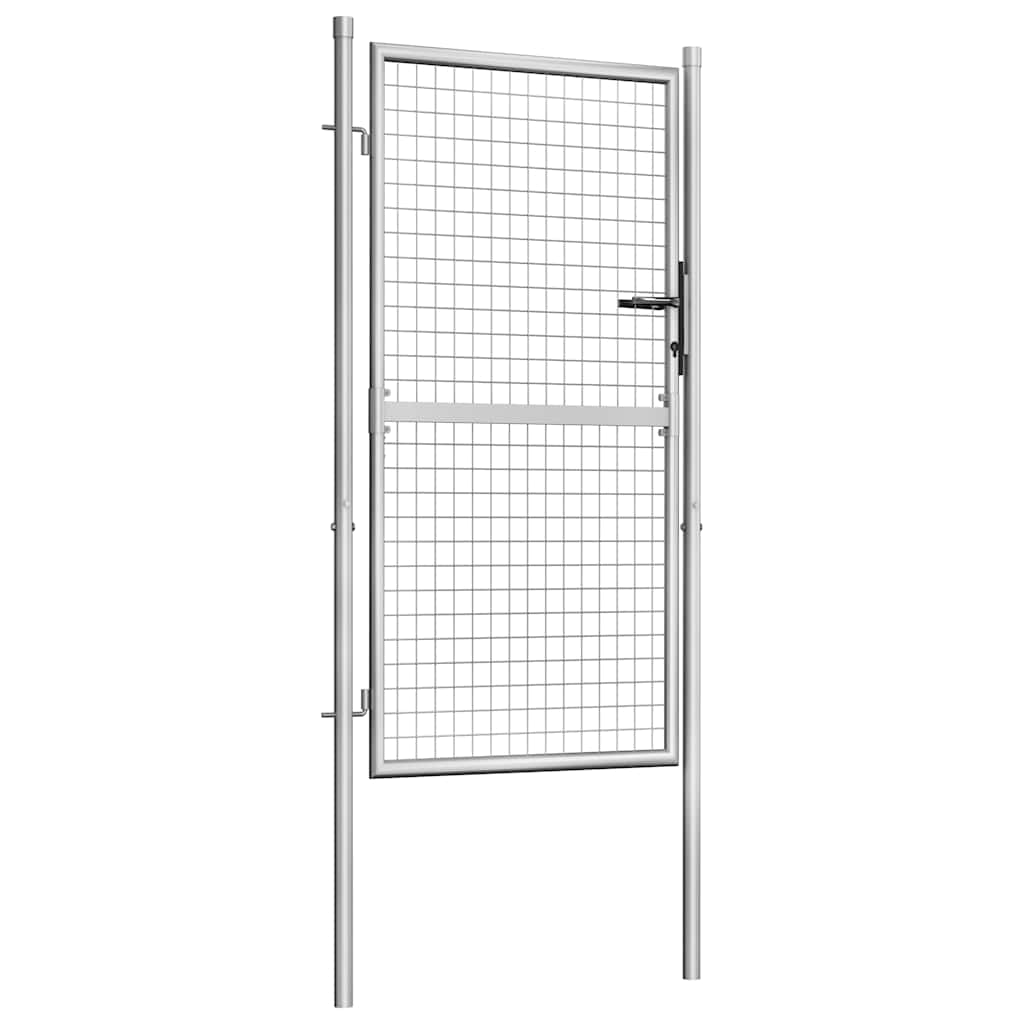 havelåge galvaniseret stål 105x150 cm sølv