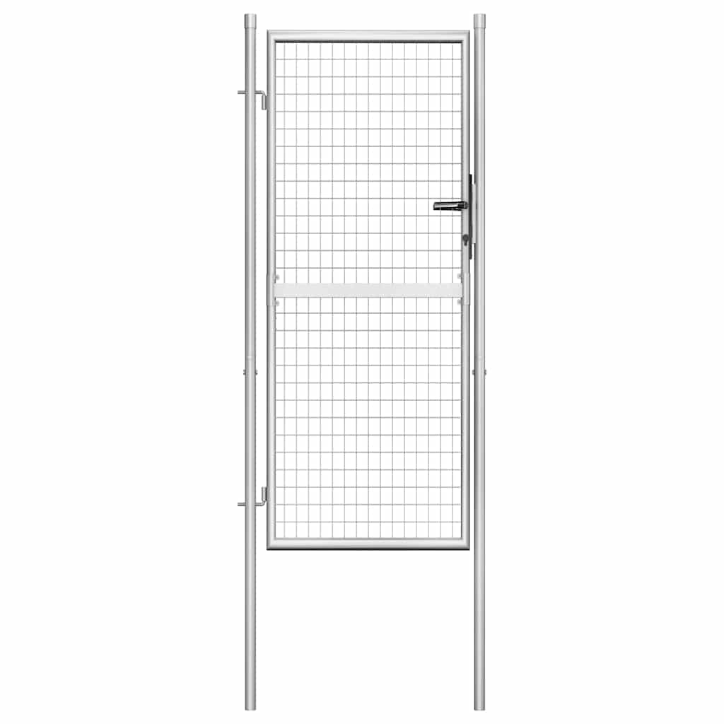 havelåge galvaniseret stål 105x175 cm sølv