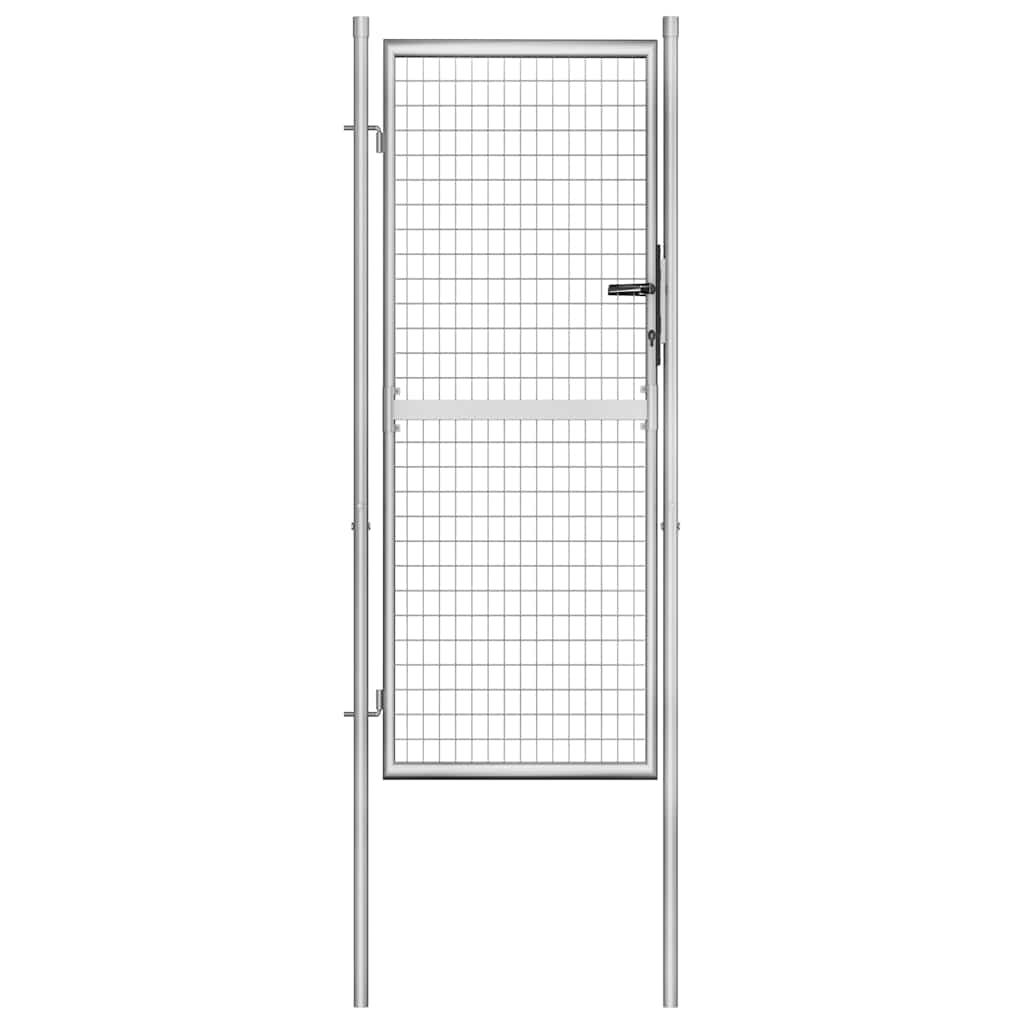 havelåge galvaniseret stål 105x200 cm sølv