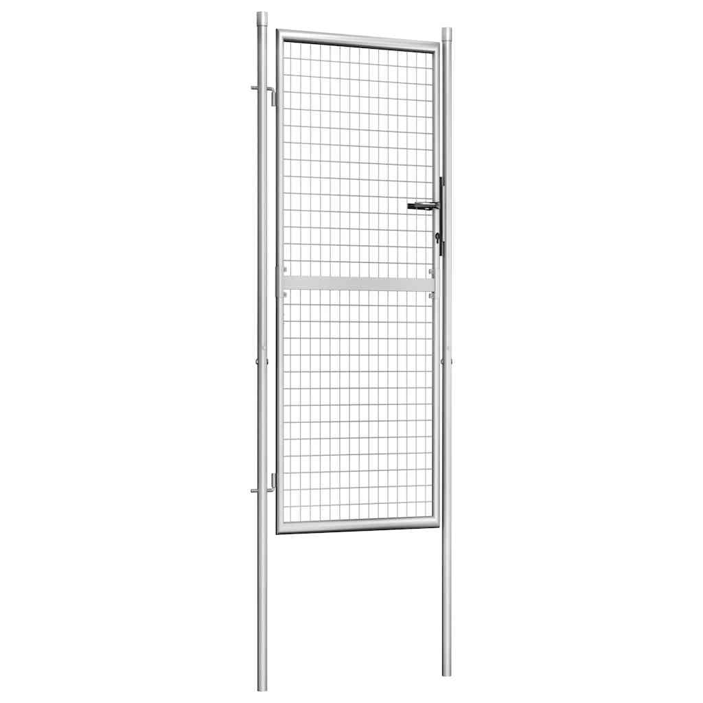 havelåge galvaniseret stål 105x200 cm sølv