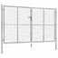 havelåge galvaniseret stål 300x150 cm sølv