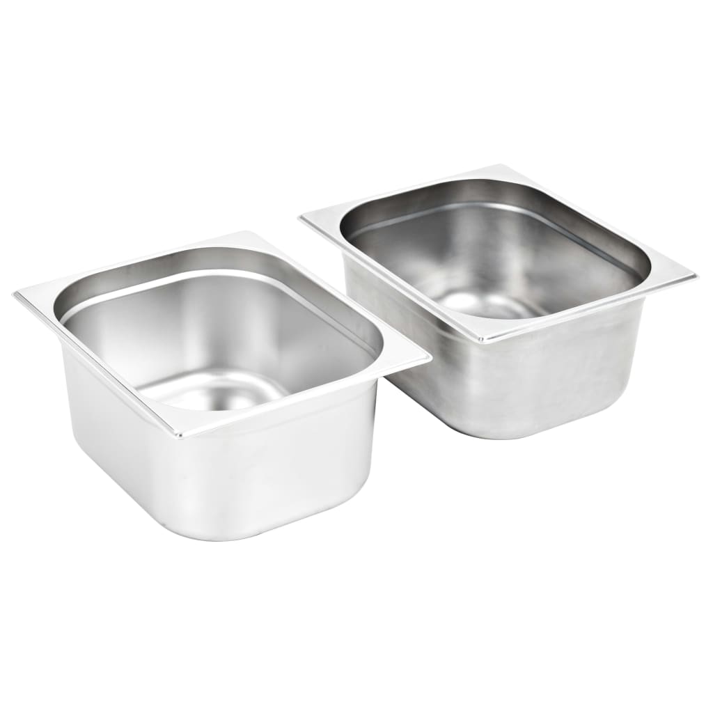 gastronorm beholder 2 stk. GN 1/2 150 mm rustfrit stål