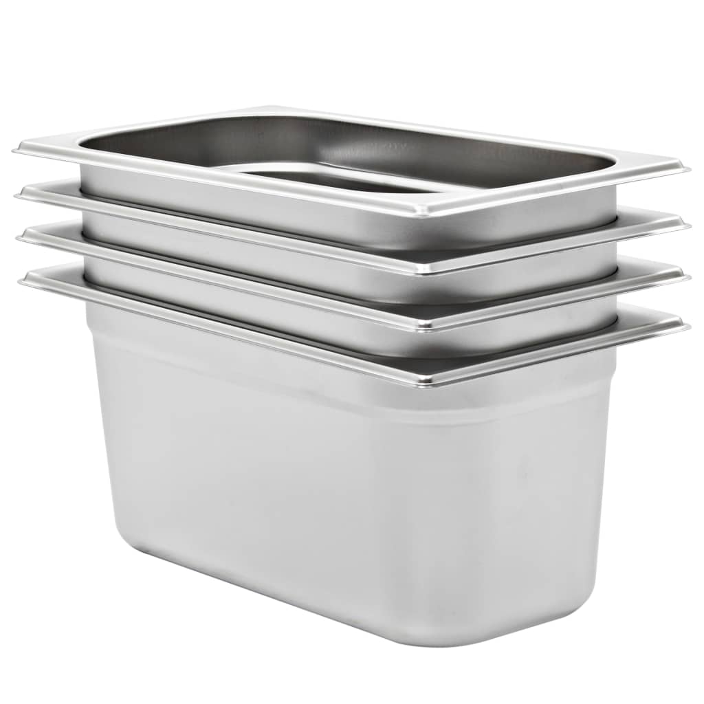 gastronorm beholder 4 stk. GN 1/3 150 mm rustfrit stål