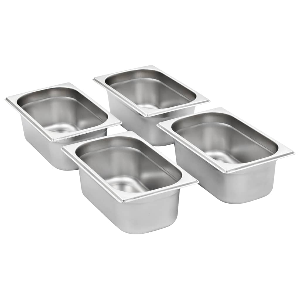 gastronorm beholder 8 stk. GN 1/4 100 mm rustfrit stål
