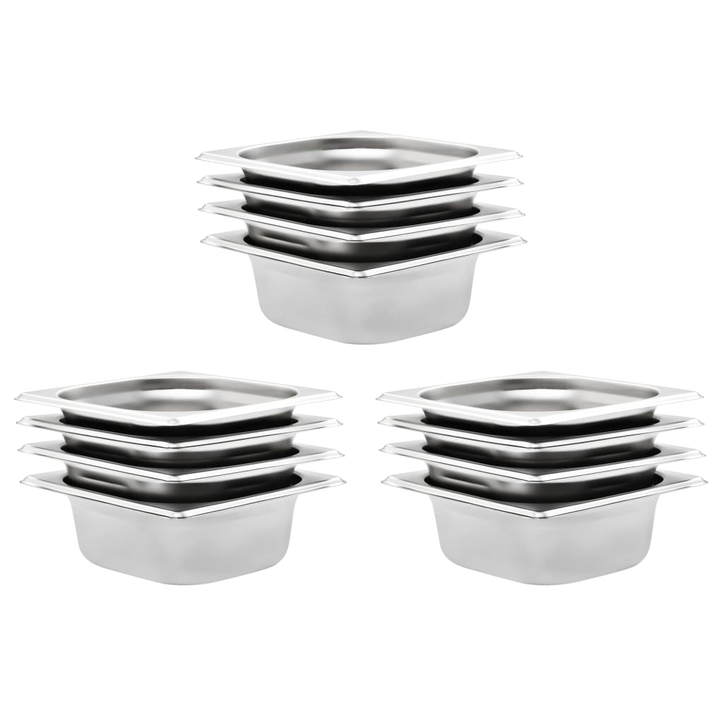 gastronorm beholder 12 stk. GN 1/6 65 mm rustfrit stål