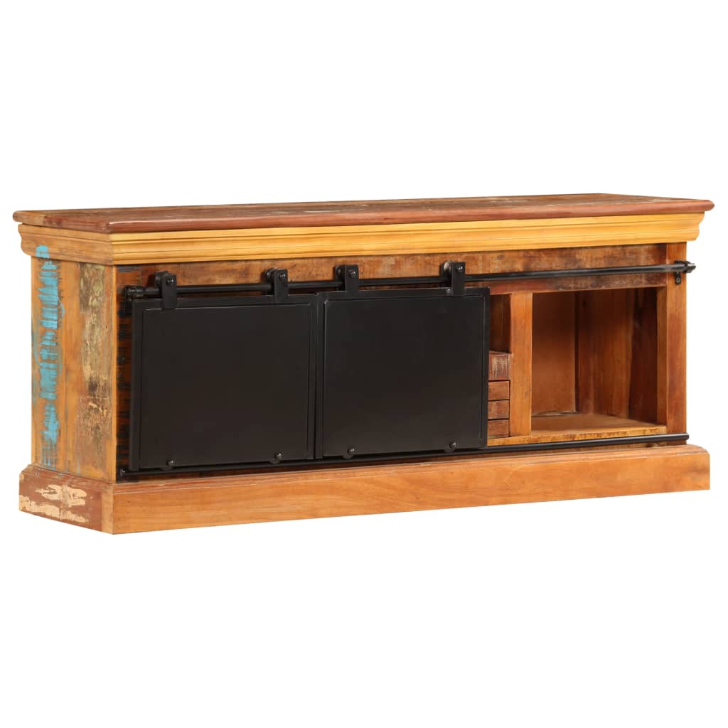 tv-skab 110x30x45 cm massivt genbrugstræ
