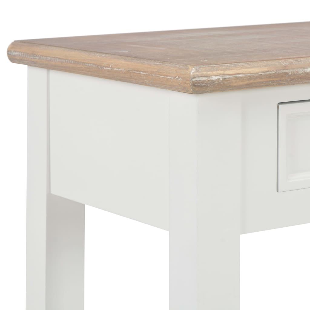 konsolbord 110 x 35 x 80 cm træ hvid